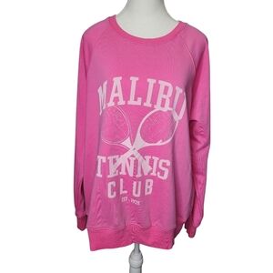 Blue B Malibu Tennis Club Pink Sweatshirt
